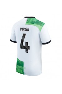 Liverpool Virgil van Dijk #4 Fotballdrakt Borte Klær 2023-24 Korte ermer